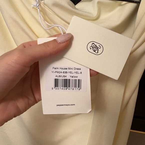 Peppermayo One-Shoulder Mini Dress - Yellow - Picture 4 of 7